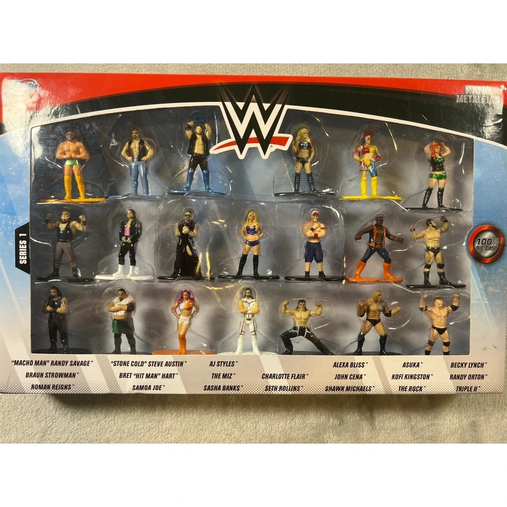 Jada Nano Metalfigs WWE Series 1 20-Pack Die-Cast Metal Figure Collector Set